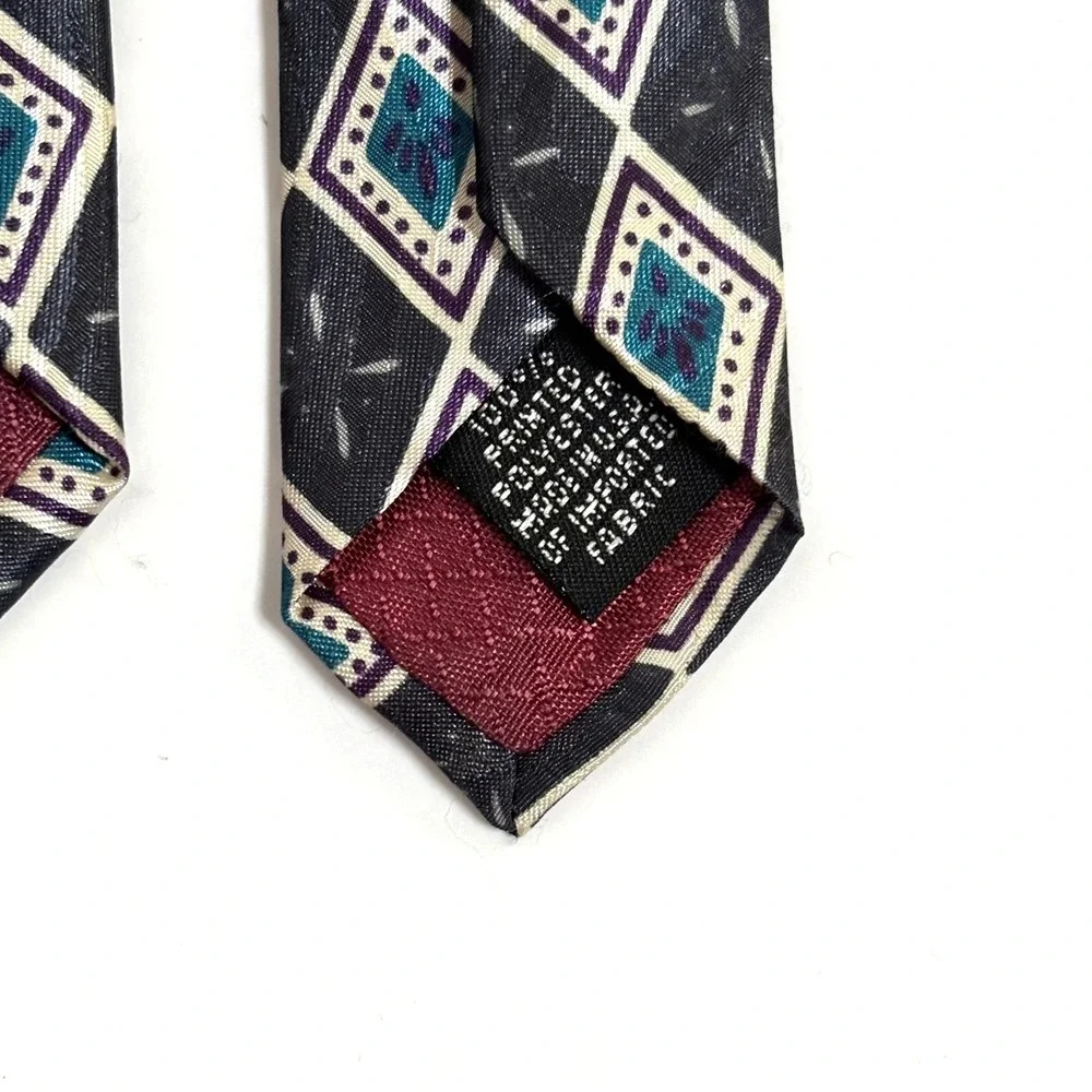 Christian Dior Monsieur Men's Silk Necktie Diamond Pattern Luxury‎ Holiday Gift